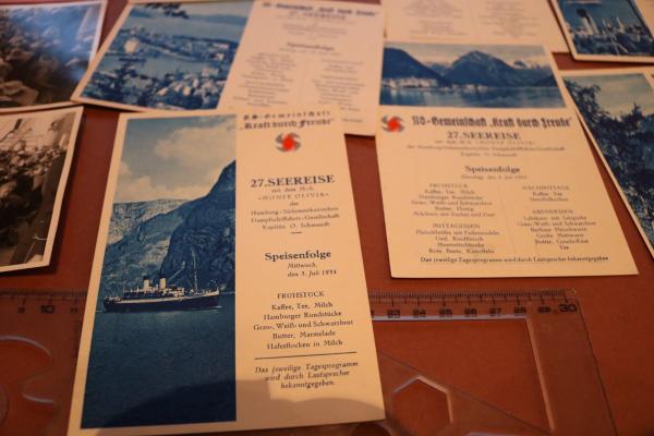 10 teiliges Konvolut - KDF Seereise Nr. 27 Monte Olivia  1935